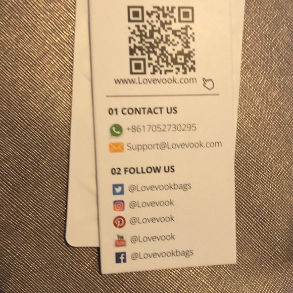 LOVEVOOK Gold Structured Tote Leather-like with matching clutch - Picture 12 of 13